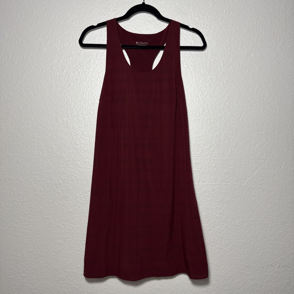 Athleta Women's XS Brookfield Dress Sleeveless Burgundy Tennis Golf‎ Pickleball